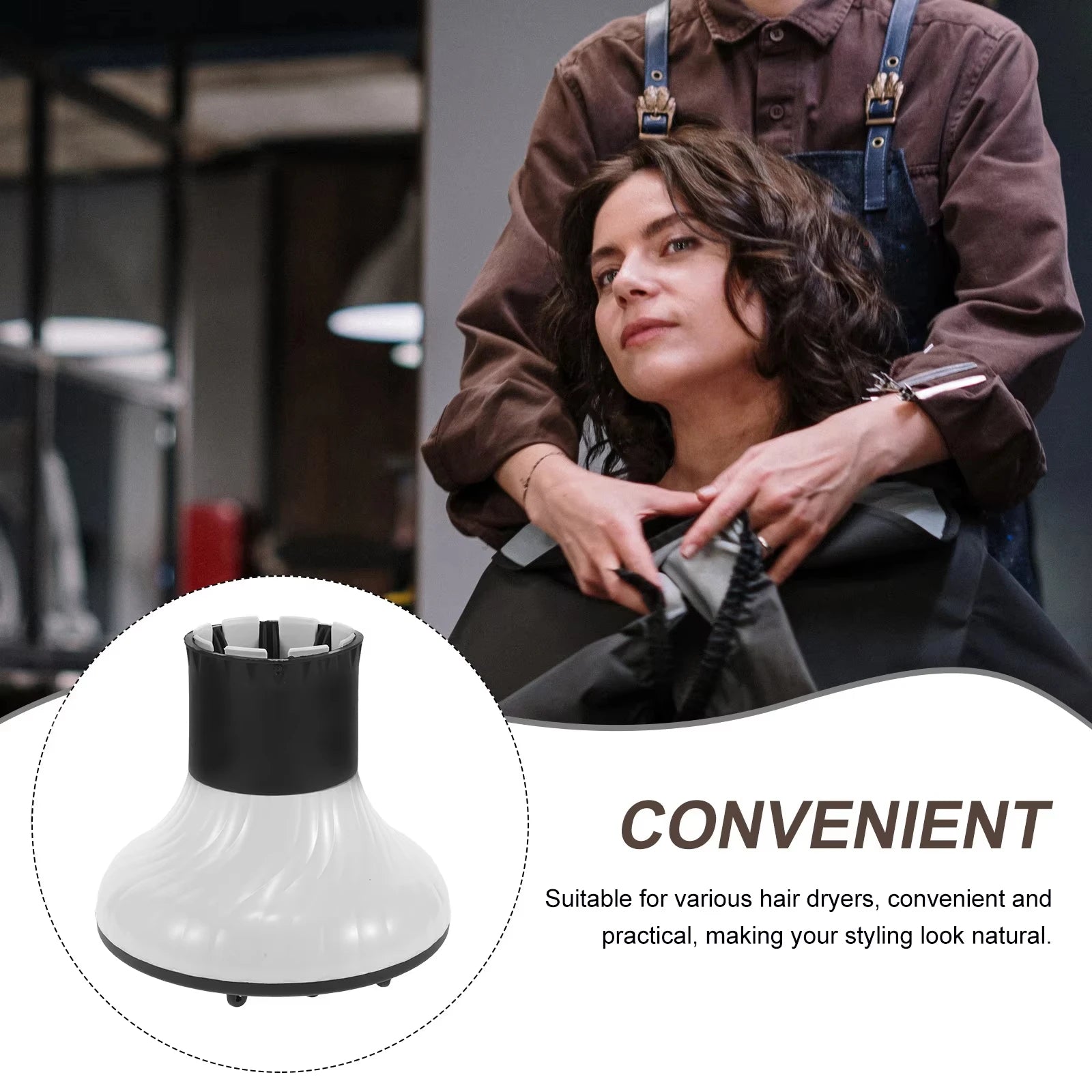 Universal Hair Dryer Diffuser for Curls and Blow Drying Electric Hairdressing Dryer Styling Tools Adjustable Blower Wind Cover